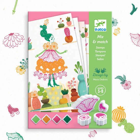 Djeco Djeco Stempel Blumenmädchen +5 Jahren
