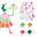 Djeco Djeco Mix & Match stamps flower girls +5yrs