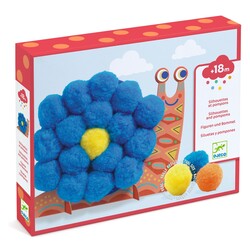 Djeco craft set pompom animals