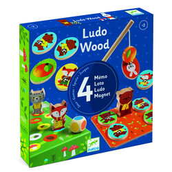 Djeco Ludo Wood gezelschapsspellen +2jr