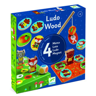Djeco Ludo Wood gezelschapsspellen +2jr