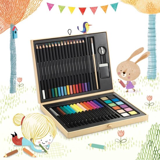 Djeco Djeco Schachtel Farben 46 Teile