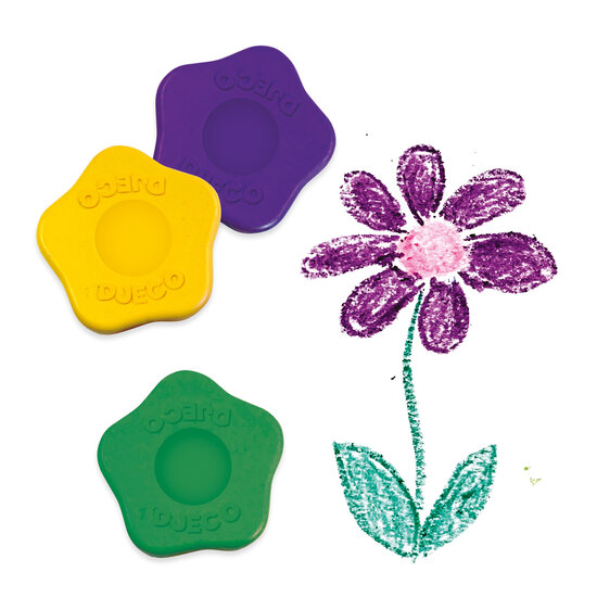 Djeco Djeco flower crayons 12pcs