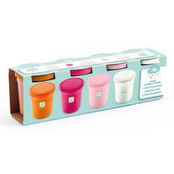 Djeco Knete 4 Töpchen sweet