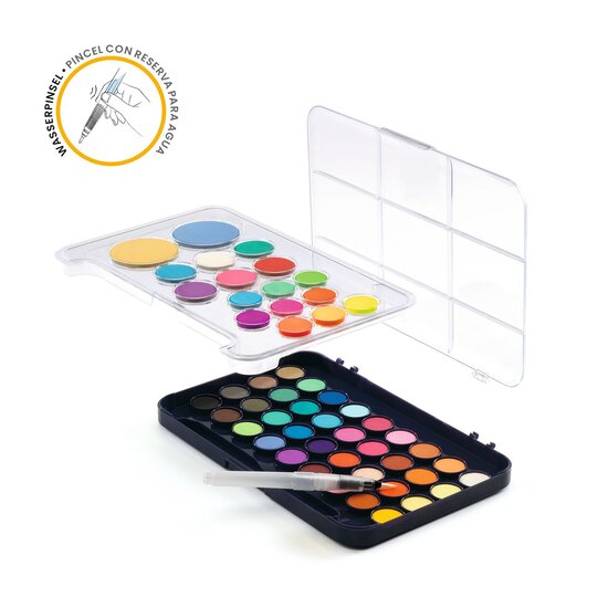 Djeco Watercolors pallettes 50 colors - Djeco