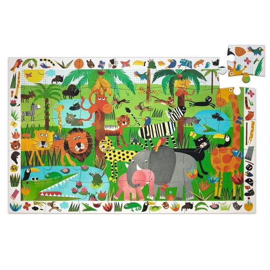 Djeco Djeco puzzle d'observation Jungle +3a 35pcs