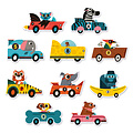 Djeco Djeco puzzel duo racewagens 10x 2st