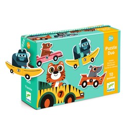Djeco puzzel duo racewagens 10x 2st