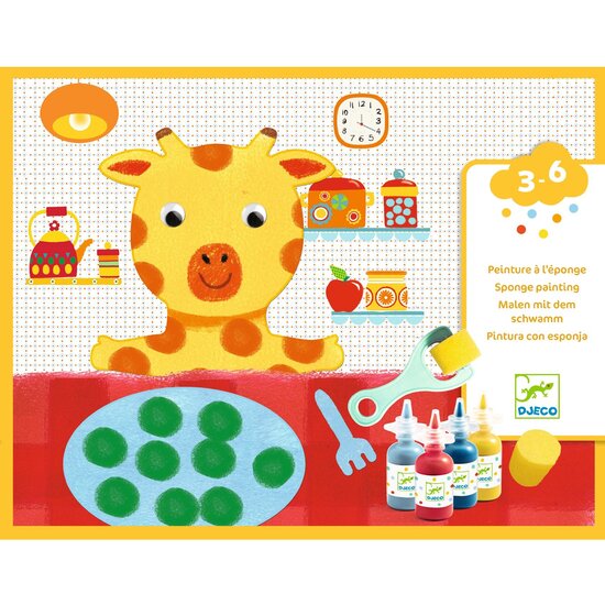 Djeco Djeco sponge painting - Cuddly toy adventures