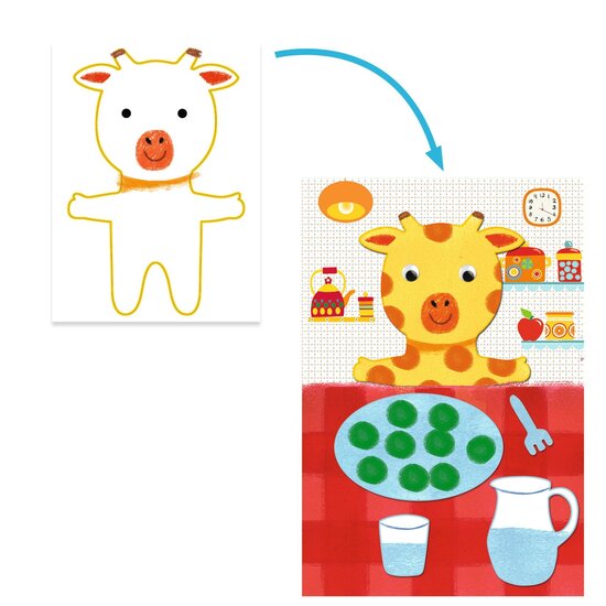 Djeco Djeco peinture à l'éponge Les aventures de doudou