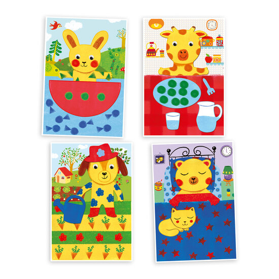 Djeco Djeco peinture à l'éponge Les aventures de doudou