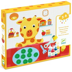 Djeco sponge painting - Cuddly toy adventures