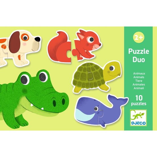 Djeco Djeco Puzzle Duo Tiere 10x 2St
