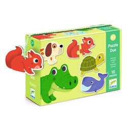 Djeco puzzle duo animals 10x 2pcs