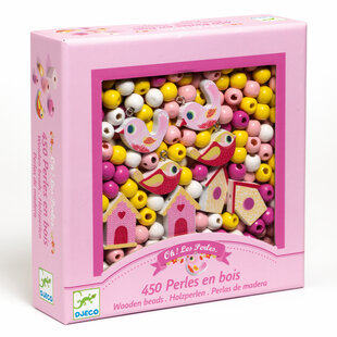 Djeco wooden beads - Birds