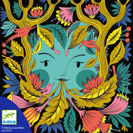 Djeco Djeco Malen in 3D Fantastischer Wald