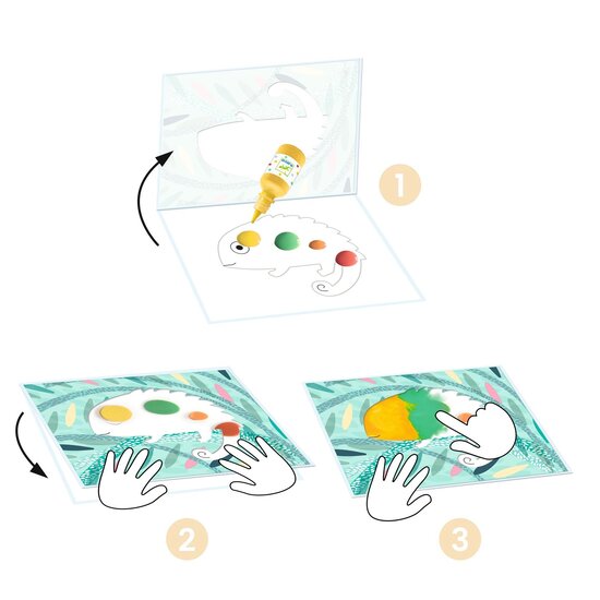 Djeco Peinture propre et facile Petit barbouille - Djeco