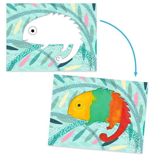 Djeco Peinture propre et facile Petit barbouille - Djeco