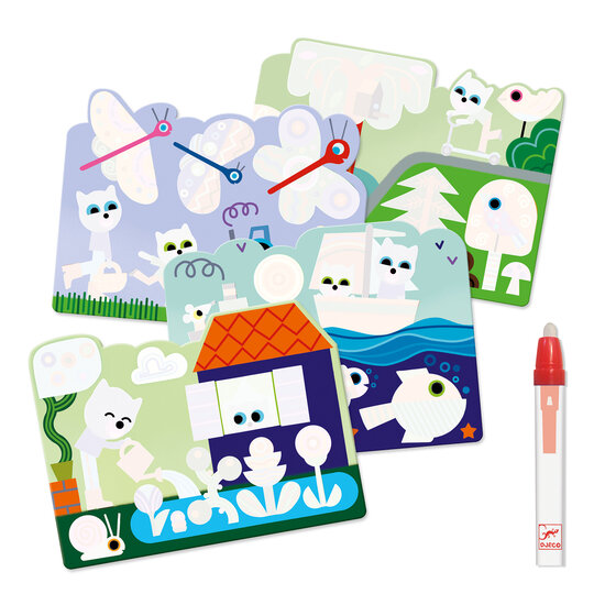 Djeco Magic colouring Hidden in the garden - Djeco