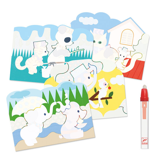 Djeco Magic colouring Hidden outside - Djeco