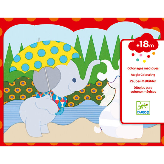 Djeco Magic colouring Hidden outside - Djeco