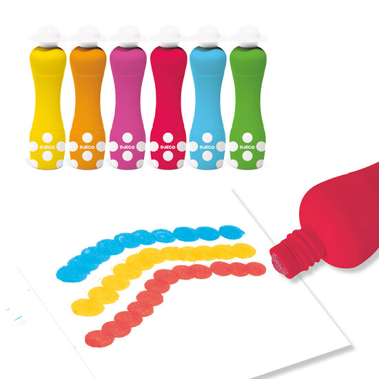 Djeco Foam markers 6 pieces - Djeco