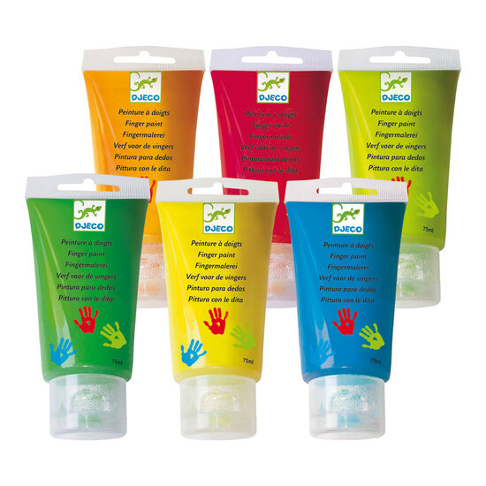 Djeco Fingerfarbe 6 Tuben - Djeco