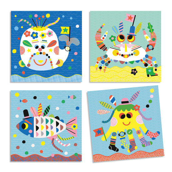 Djeco Djeco stickers create sea creatures