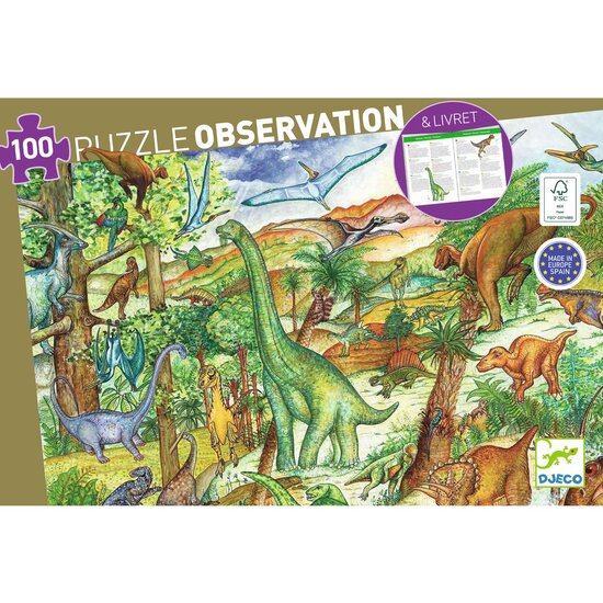 Djeco Djeco puzzle Dinosaurs 100pcs