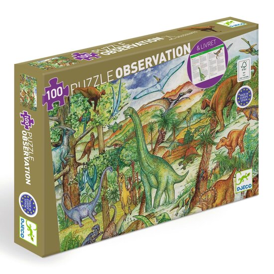 Djeco Djeco puzzle Dinosaurs 100pcs