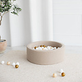 Moje Moje | Bällebad Bouclé - Beige 90x30 cm + Bälle