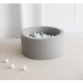 Moje Moje | Ballenbad Bouclé - Grey 90x40 cm + Ballen