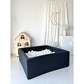 Moje Moje | Ball Pools Square Cotton - Graphite 106x106x40 cm + Balls