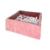 Moje Moje | Piscine à balles carrée en velours doux  - Rose framboise 106x106x40 cm + Balles