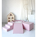 Moje Moje | Coton 3 éléments + piscine à balles - rose 90 x 30 cm + 200 balles