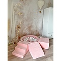 Moje Moje | Soft Velvet 3 Elements + Ball Pool - Light Pink 90x30 cm + 200 Balls