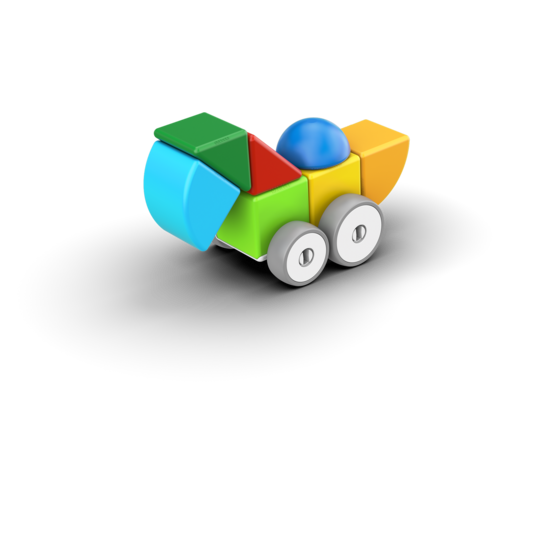 Geomag Geomag | Magicube Blokken Gerecyclede Auto's 13 Stuks