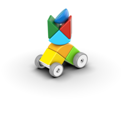 Geomag | Blocs Magicube Voitures recyclées 13 pièces