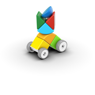 Geomag | Magicube Blocks Recycled Cars 13 pcs