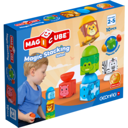 Geomag | Blocs empilables Magicube Safari, 10 pièces