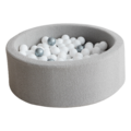 Moje Moje | Ball Pool Bouclé - Grey 90x30 cm + Balls