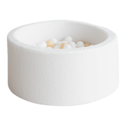 Moje | Ballenbad Bouclé - White 90x40 cm + Ballen