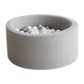 Moje Moje | Ballenbad Bouclé - Grey 90x40 cm + Ballen