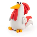 Hey Clay Hey Clay | Pâte à modeler Oiseaux de la ferme - Coq