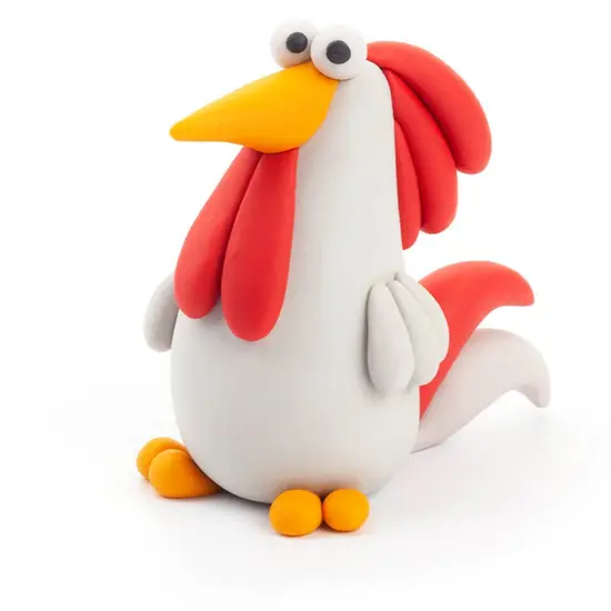 Hey Clay Hey Clay | Boetseerklei Boerderijvogels - Haan