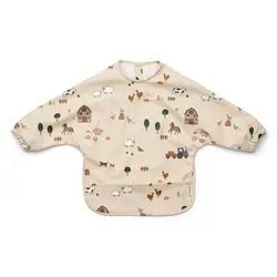 Liewood Merle Printed Cape Bib Clour Farm/Sandy