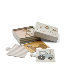 Liewood Brett Puzzle Anfänger Colour Farm/Sandy