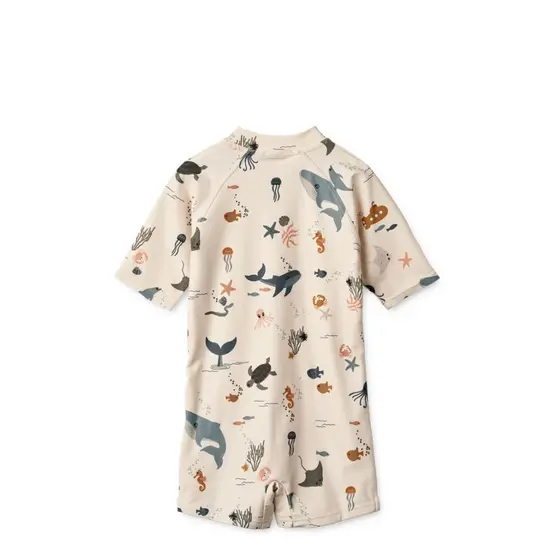 Liewood Liewood Max Printed Swim Jumpsuit Sea Creature/Sandy