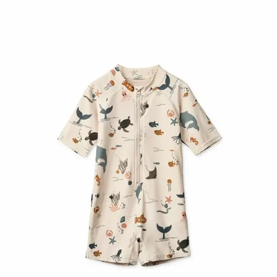 Liewood Liewood Max Printed Swim Jumpsuit Sea Creature/Sandy