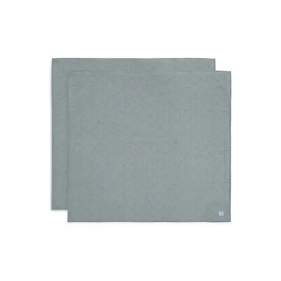 Jollein Jollein | Hydrophiles Tuch Large 115 x 115 cm Miffy Silhouetten – Seegrün – 2 Stück